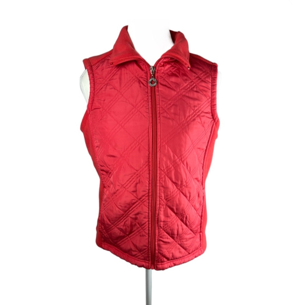 Women's Quilted Red Vest